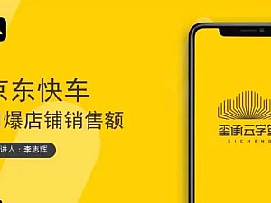 【课程】玺承云学堂·京东快车与搜索最新玩法,四个维度抢占红利,引爆京东平台