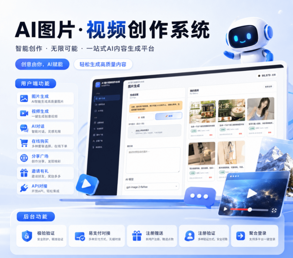 一站式AI图片视频创作系统-木叔脚本